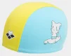 Шапка для плавання Arena FRIENDS KIDS POLYESTER CAP жовий, блакитний Діт OSFM - 1