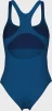 Купальник закритий для жінок Arena SOLID SWIMSUIT CONTROL PRO BAC синій 36 (005910-850) - 2