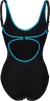 Купальник закритий для жіночийок Arena TANIA CLIP BACK SWIMSUIT ONE P чорний, блакитний жіночий 38 (005974-580) - 4