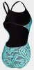 Купальник закритий для жінок Arena ESCAPE SWIMSUIT CHALLENGE BACK бірюзовий, чорний Жін 44 - 3