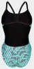 Купальник закритий для жінок Arena ESCAPE SWIMSUIT CHALLENGE BACK бірюзовий, чорний Жін 44 - 4