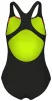 Купальник закритий для дівчат Arena PALETTE SWIMSUIT SWIM PRO BACK кораловий, чорний Діт - 4