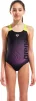 Купальник закритий для дівчат Arena DIM LIGHT SWIMSUIT SWIM PRO BA чорний, жовтий дитячий 140 см (008104-560) - 1