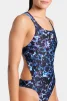 Купальник закритий для жінок Arena ROCKIN SWIMSUIT SWIM TECH MULT чорний, синій, фіолетовий Жін 40 - 6