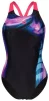 Купальник закритий для жінок Arena DREAMHLINE SWIMSUIT V BACK чорний, фіолетовий, бірюзовій Жін - 1