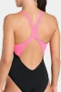 Купальник закритий для жінок Arena DREAMHLINE SWIMSUIT V BACK чорний, фіолетовий, бірюзовій Жін 42 - 9