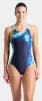 Купальник закритий для жінок Arena DREAMHLINE SWIMSUIT V BACK синій, бірюзовий Жін - 5