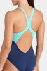 Купальник закритий для жінок Arena DREAMHLINE SWIMSUIT V BACK синій, бірюзовий Жін - 9