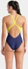 Купальник закритий для жінок Arena BREATH SWIMSUIT V BACK LB чорний, жовтий, зелений, синій Жін - 8