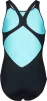 Купальник закритий для дівчат Arena MULTI COLOURS SWIMSUIT V BACK блакитний, чорний дитячий 128 см (009007-509) - 7
