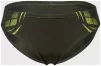 Плавки-сліпи для хлопчиків Arena POSEIDONIA SWIM BRIEFS темно-зелений, жовтий Діт 128 см - 1