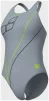 Купальник закритий для жінок Arena TRAIL SWIMSUIT V BACK сірий Жін 42 - 3