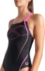 Купальник закритий для жіночийок Arena GRAPHIC SWIMSUIT SWIM PRO BACK чорний, рожевий жіночий 38 (009024-590) - 3
