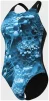 Купальник закритий для жінок Arena BLUE FLOWERS SWIMSUIT V BACK синій, чорний Жін 42 - 3