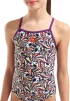 Купальник закритий для дівчат Arena FUN SKULLS SWIMSUIT LIGHTDROP мультиколор дитячий 128 см (010284-590) - 4