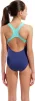 Купальник закритий для дівчат Arena SPRAY PAINT SWIMSUIT SWIM PRO синій, рожевий, жовтий дитячий 128 см (010286-740) - 2