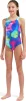 Купальник закритий для дівчат Arena SPRAY PAINT SWIMSUIT SWIM PRO синій, рожевий, жовтий дитячий 128 см (010286-740) - 5