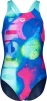 Купальник закритий для дівчат Arena SPRAY PAINT SWIMSUIT SWIM PRO синій, рожевий, жовтий дитячий 128 см (010286-740) - 6