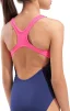 Купальник закритий для дівчат Arena LOGO SWIMSUIT SWIM PRO синій дитячий 128 см (010287-590) - 3