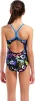 Купальник закритий для дівчат Arena GRAFFITI SWIMSUIT LIGHT DROP B чорний, мультиколор дитячий 128 см (010289-580) - 2