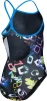Купальник закритий для дівчат Arena GRAFFITI SWIMSUIT LIGHT DROP B чорний, мультиколор дитячий 128 см (010289-580) - 9