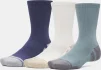 Шкарпетки Under Armour Performance Tech 3pk Crew синій, бежевий, бірюзовий XL (1379512-587) - 1