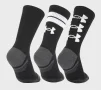 Шкарпетки Under Armour Perf Tech Nov 3pk Crew чорний Уні MD - 2