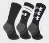Шкарпетки Under Armour Perf Tech Nov 3pk Crew чорний Уні MD - 2