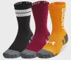 Шкарпетки Under Armour Perf Tech Nov 3pk Crew чорний, бордовий, помаранчевий XL (1379515-625) - 1