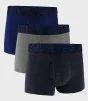 Труси Under Armour M Perf Cotton 3in синій, сірий, темно-синій 2XL (1383891-410) - 1
