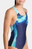 Купальник закритий для жінок Arena DREAMHLINE SWIMSUIT V BACK синій, бірюзовий Жін 40 - 9
