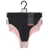 Труси Manoukian TANGA-X2-FEMME чорний, бежевий Жін M - 1