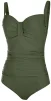 Купальник закритий для жінок Aqua Speed OLIVIA 60112 темно-зелений Жін 40 - 1