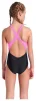Купальник для дівчат Arena RHYTHM SWIMSUIT V BACK L чорний, рожевий Діт - 2