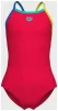 Купальник закритий для дівчат Arena SWIMSUIT LIGHT DROP SOLID червоний Діт 152 см - 1