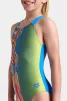 Купальник для дівчат Arena PALETTE SWIMSUIT SWIM PRO BACK блакитний, жовтий, мультикольор Діт 128 см - 7