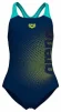 Купальник для дівчат Arena DIM LIGHT SWIMSUIT SWIM PRO BA чорний, жовтий, бірюзовий Діт 116 см - 5