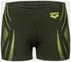 Плавки-шорти для хлопчиків Arena POSEIDONIA SWIM SHORT темно-зелений, жовтий Діт 128 см - 1