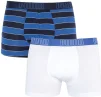 Труси-боксери Puma YD BOLD STRIPE BOXER 2P синій, чорний, білий Чол M - 1