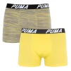 Труси-боксери Puma SPACEDYE STRIPE BOXER 2P сірий, жовтий Чол XL - 1