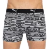 Труси-боксери Puma LOGO AOP BOXER 2P сірий, білий, чорний Чол S - 2