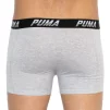 Труси-боксери Puma LOGO AOP BOXER 2P сірий, білий, чорний Чол S - 5