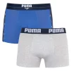 Труси-боксери Puma STATEMENT BOXER 2P синій, сірий Чол S - 1