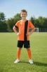 Дитяча футбольна форма X2 League (футболка+шорти), розмір S (оранжевий/чорний) DX2001OR/BK-S - 1