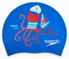 Шапка для плавання Speedo SLOGAN PRT CAP JU/JF/JM синій, червоний Діт OSFM - 5