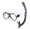 Набір маска і трубка Aqua Speed Manus + Borneo 8238 чорний Уні OSFM - 1
