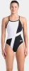 Купальник закритий для жінок Arena DIAMOND SWIMSUIT LIGHTDROP BAC чорний, білий Жін - 7