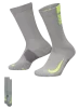 Шкарпетки Nike U NK MLTPLIER CRW 2PR - 144 сірий, салатовий Уні 34-38 - 1