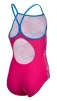 Купальник Arena DALY SWIMSUIT LIGHT DROP BACK рожевий, білий, блакитний Діт 128 см - 9