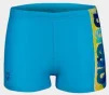 Плавки-боксери для хлопців Arena LIGHT TRICKS SWIM SHORT блакитний, салатовий, синій Діт 164 см - 1
